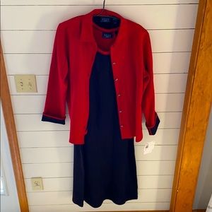 2-piece set. Dress with jacket.